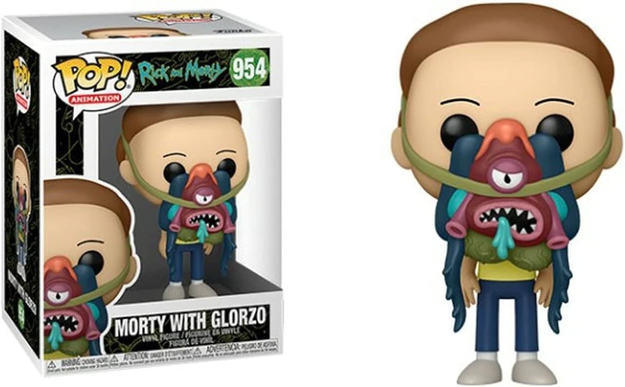 Funko Pop! Animation: Rick & Morty - Mortimer Morty Smith - Morty with Glorzo Rick Vinyl - Rick And Morty