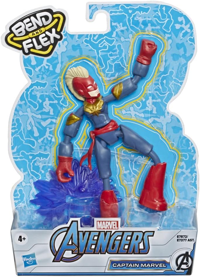 Avengers - Captain Marvel Bend and Flex (Action Figure Flessibile 15cm)