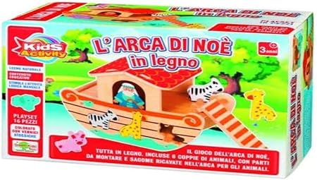 RsToys Arca di Noe in Legno con Animali 3+