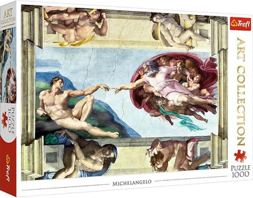 Trefl 1000 Elementi, Collezione d'Arte, Qualità Premium, per adulti e Bambini dai 12 anni Puzzle, Colore La Creazione di Adamo-Michelangelo, Taglia unica, 10590