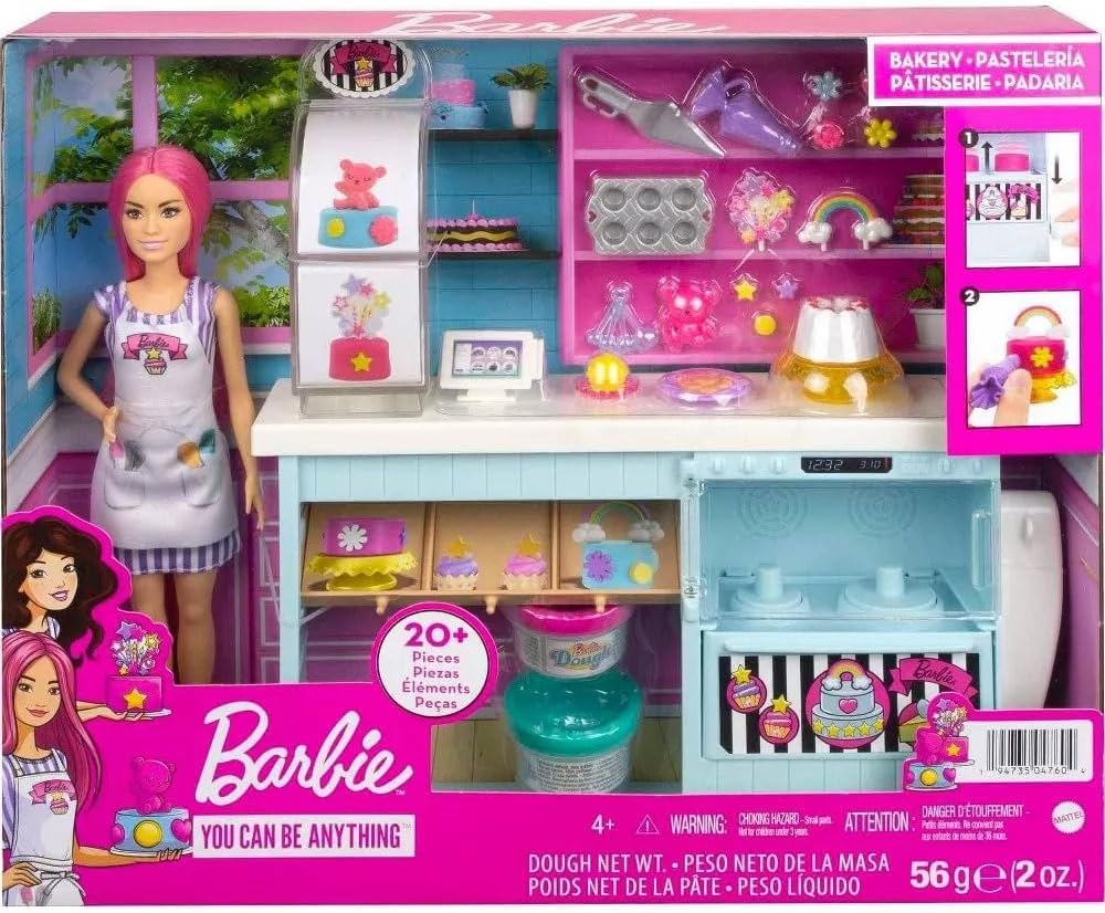 Barbie HGB73 Bakery Playset CON BAMBOLA