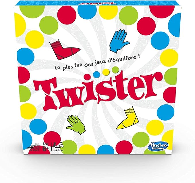 Hasbro Gaming Twister Gioco in Scatola, Include 1 Tappeto Twister, 1 Ruota E Le Istruzioni, Versione 2020 in Italiano