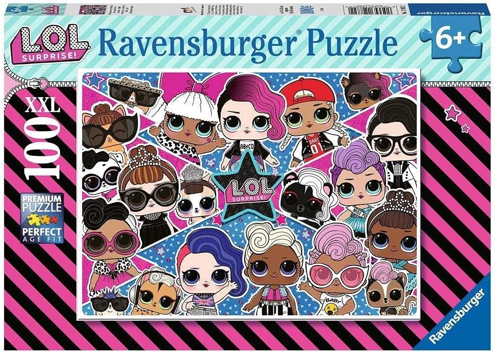 Ravensburger L.O.L LOL Surprise Puzzle per Bambini, Multicolore, 100 Pezzi XXL