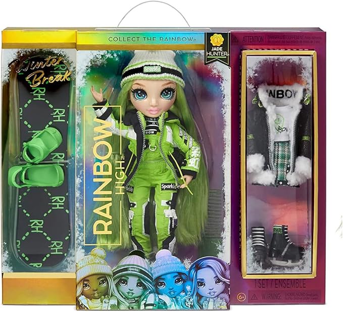 Rainbow High Winter Break Fashion Doll- Jade Hunter