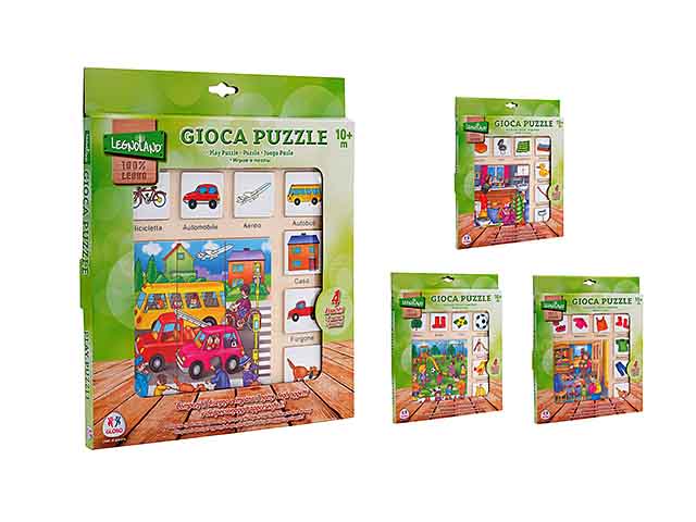 Gioca Puzzle in Legno Colorato Legnoland