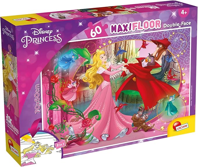 Lisciani Giochi- Disney Puzzle DF Maxi Floor 60 Aurora Bella Addormentata