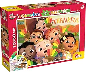 Liscianigiochi- Cocomelon DF Maxifloor 60-123, Count On Me, Multicolore, 91089