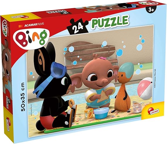 Liscianigiochi- Bing PIC Nic Gioco per Bambini-Puzzle, 24 Pezzi