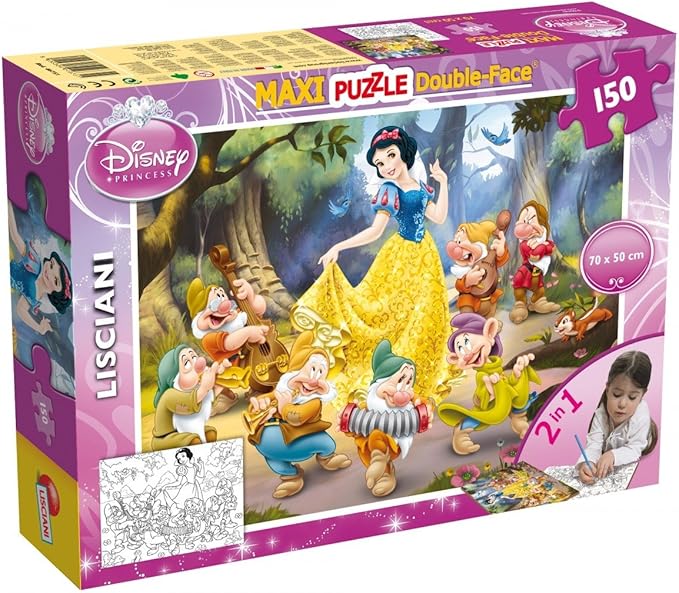 Lisciani Giochi- Biancaneve Princess Disney Puzzle Supermaxi 150, Snow White