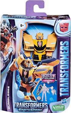 Transformers EarthSpark - Deluxe Class, Action Figure di Bumblebee da 12,5 cm, Giocattoli Robot per Bambini e Bambine dai 6 Anni in su