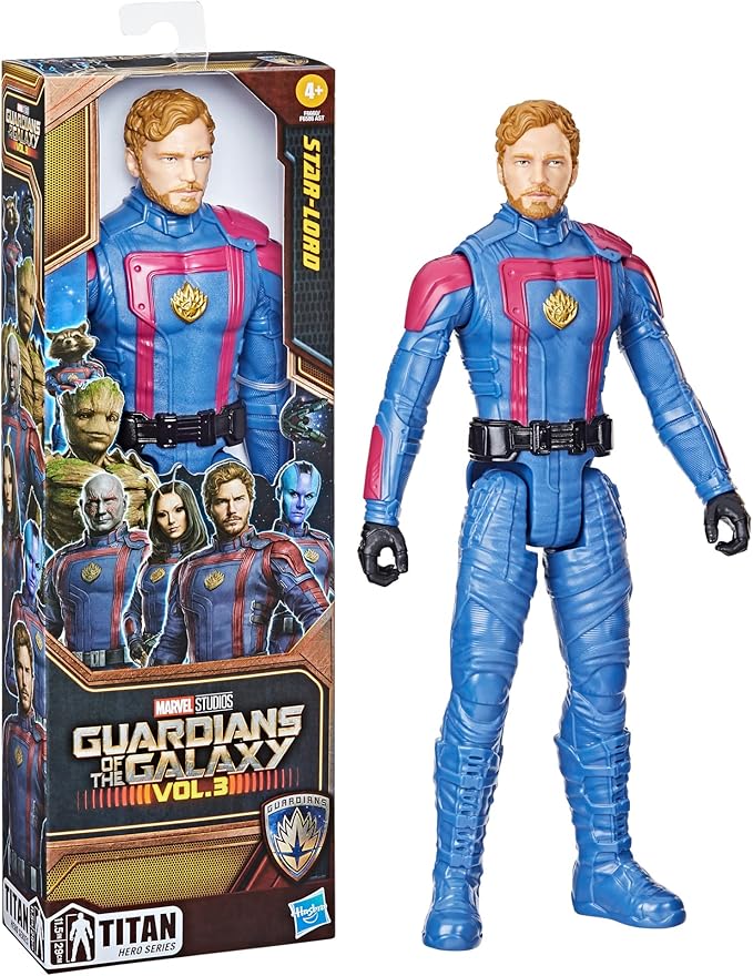 Marvel Guardians of The Galaxy Vol. 3 Titan Hero Series Star-Lord Action Figure, 30-cm Action Figure