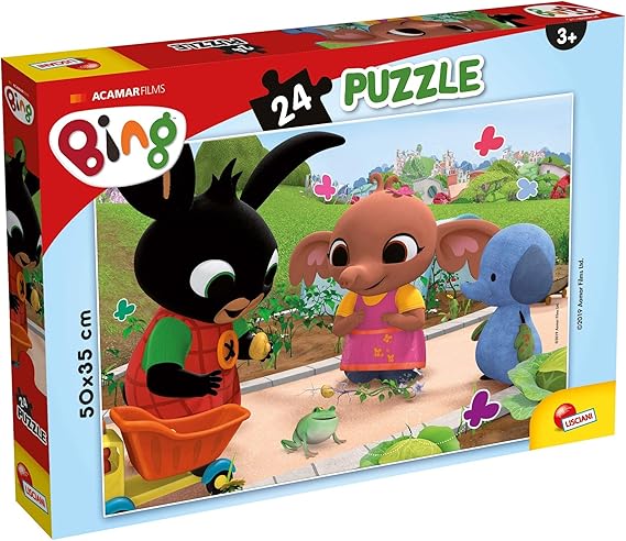 Liscianigiochi- Bing la Rana Gioco per Bambini-Puzzle, 24 Pezzi