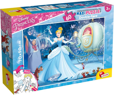 Lisciani Giochi Princess Disney Puzzle Supermaxi 60, Cinderella