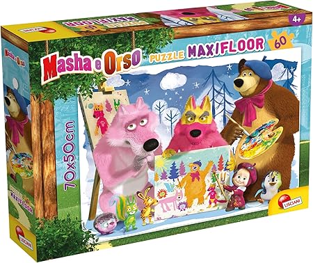 Liscianigiochi- Masha Puzzle Maxi Floor 60,