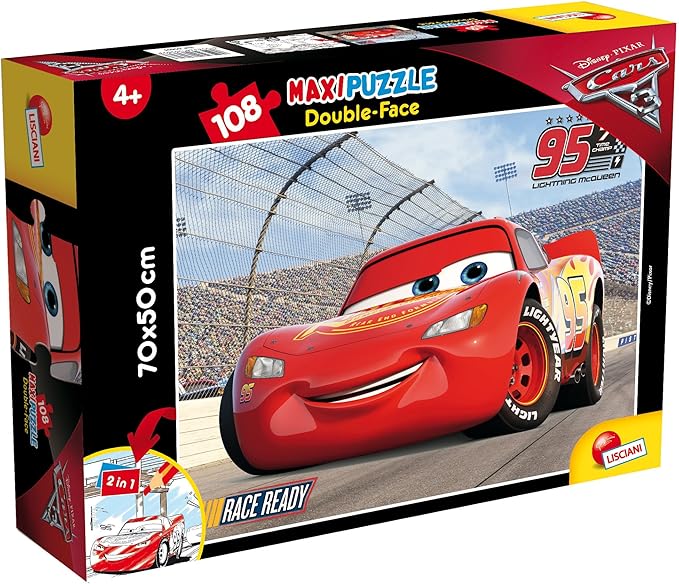 Lisciani Giochi- Cars 3 Fast Friends The Movie Puzzle DF Supermaxi, 108 Pezzi, Multicolore, 60603.0