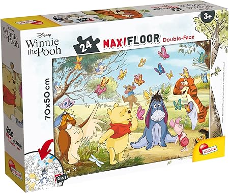 Lisciani Giochi- Disney Puzzle DF Maxi Floor 24 Winnie The Pooh Bambini