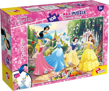 Liscianigiochi Disney Princess Puzzle DF Supermaxi, 108 Pezzi, Multicolore