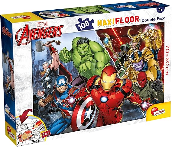 Lisciani Giochi Marvel Puzzle DF Maxi Floor 108 Avengers