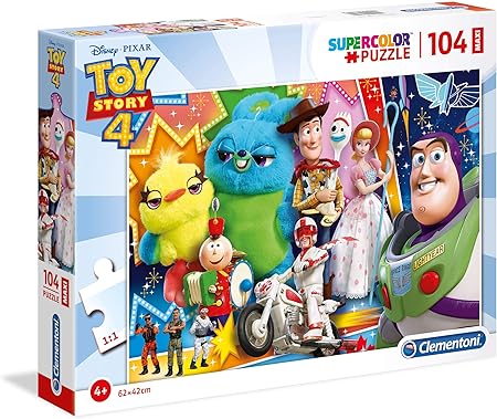 Clementoni Toy Story Supercolor Puzzle 4-104 maxi pezzi