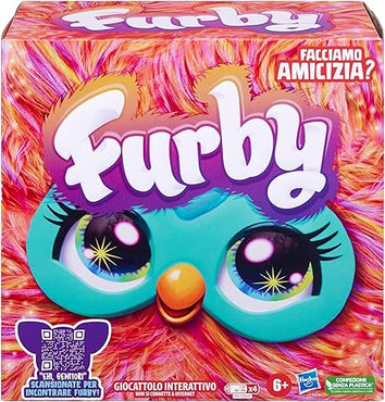 Furby Corallo, giocattolo di peluche interattivo Versione italiana