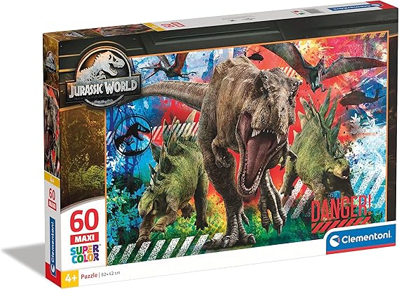 Clementoni Jurassic Park/World Puzzle, 60 maxi pezzi