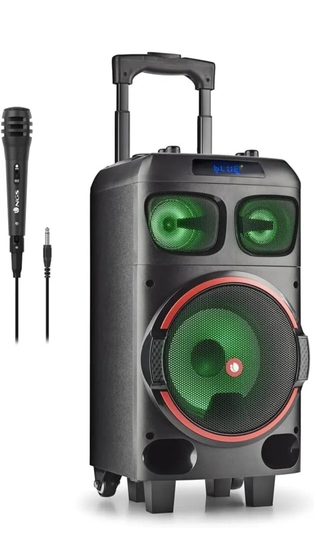 NGS WILD DUB ZERO - Altoparlante Portatile 120W Bluetooth e True Wireless Stereo Compatibile, 8