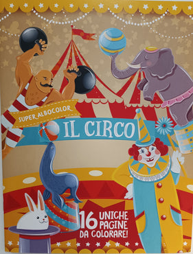 Libro per Bambini 16 Pagine da Colorare - Il Circo