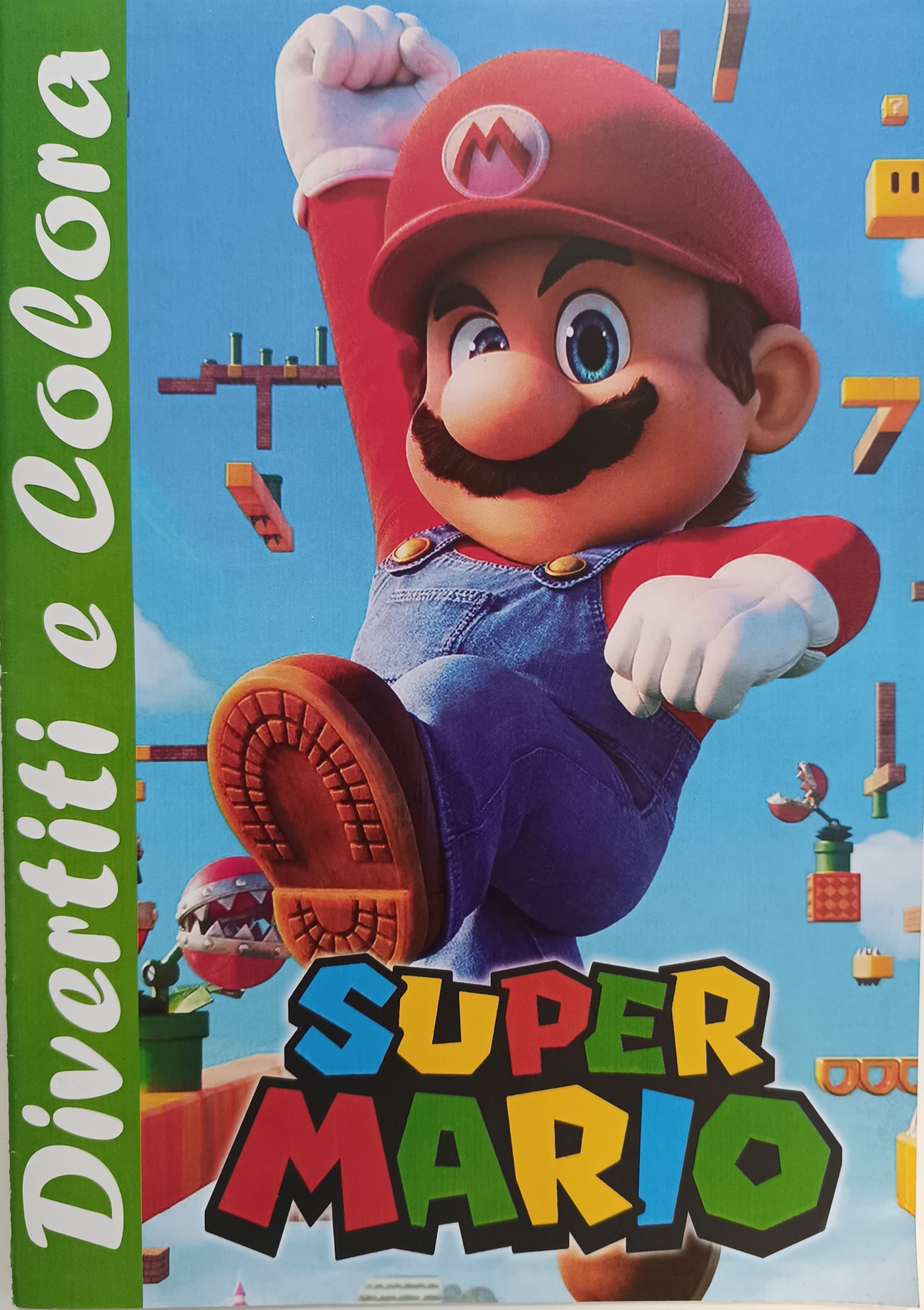 Libro per Bambini 16 Pagine da Colorare - Super Mario