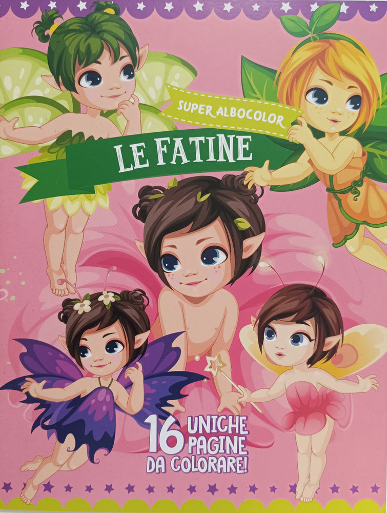 Libro per Bambini 16 Pagine da Colorare - Le Fatine