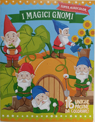 Libro per Bambini 16 Pagine da Colorare - I Magici Gnomi