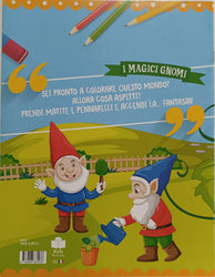 Libro per Bambini 16 Pagine da Colorare - I Magici Gnomi