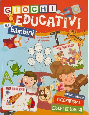 Libro Didattico - Giochi Educativi per Bambini - 96 Pagine