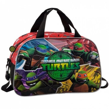 Borsa Da Viaggio,Utile per Palestra o Piscina Ninja Turtles 28X45X22CM.PVC/POLIESTER