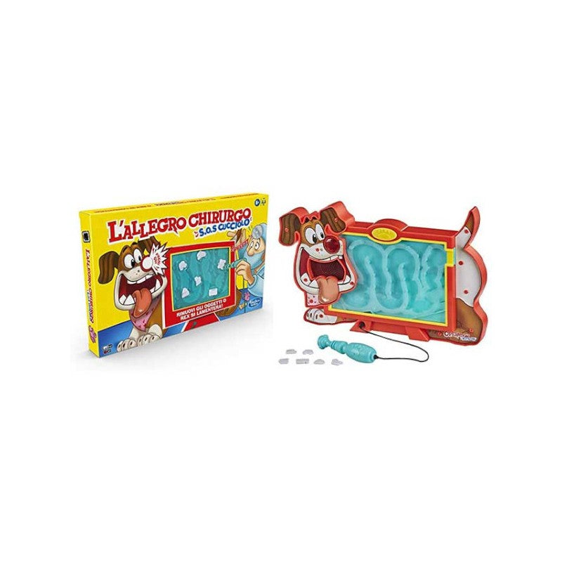 Hasbro Gaming L'Allegro Chirurgo S.O.S. Cucciolo , Gioco da Tavolo Elettronico , Giochi per Bambini e Bambine da 6 Anni, 1 o più Giocatori