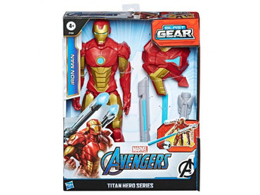 Avengers - Iron Man (Action Figure 30cm con Blaster Titan Hero Blast Gear)