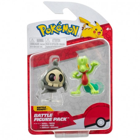 Set 2 Personaggi Pokemon Battle Figure Duskull e Treecko Bandai