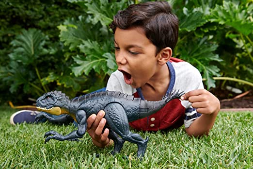 Jurassic World Scorpios Rex - Action Figure Stinger Dino Squartatore, con Movimenti e Suoni, dai 4 Anni in su, HBT41