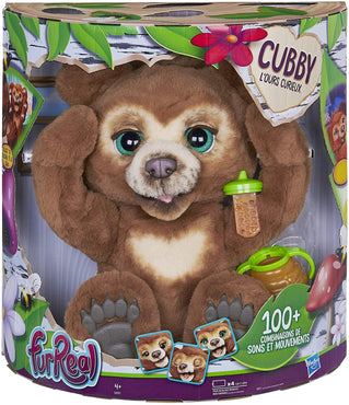 Hasbro FurReal - Cubby, il mio Orsetto Curioso, Cucciolo di Peluche Interattivo, per Bambini dai 4 anni in su