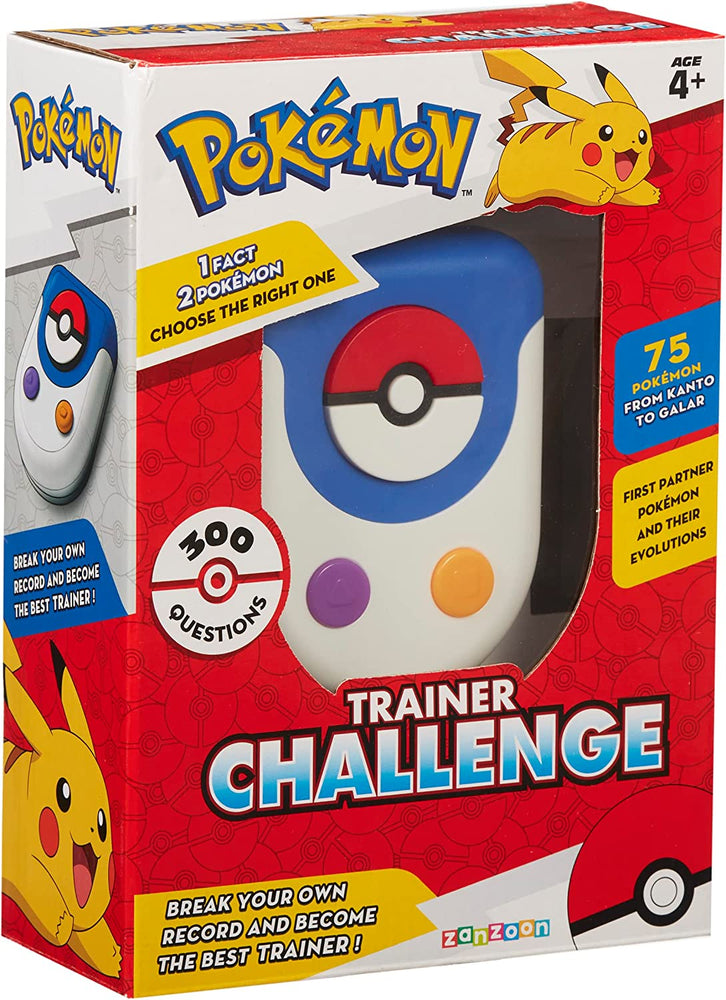 Pokemon 1122125 Trainer Challenge Game. Fatti divertenti. Oltre 300 domande. 75 POKÉMON da Kanto a GALAR. Compleanno ideale 4+ YRS